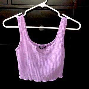 Purple crop top